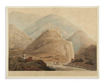 FRASER, JAMES BAILLIE (after). 3 hand-colored aquatint plates,